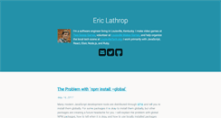 Desktop Screenshot of ericlathrop.com